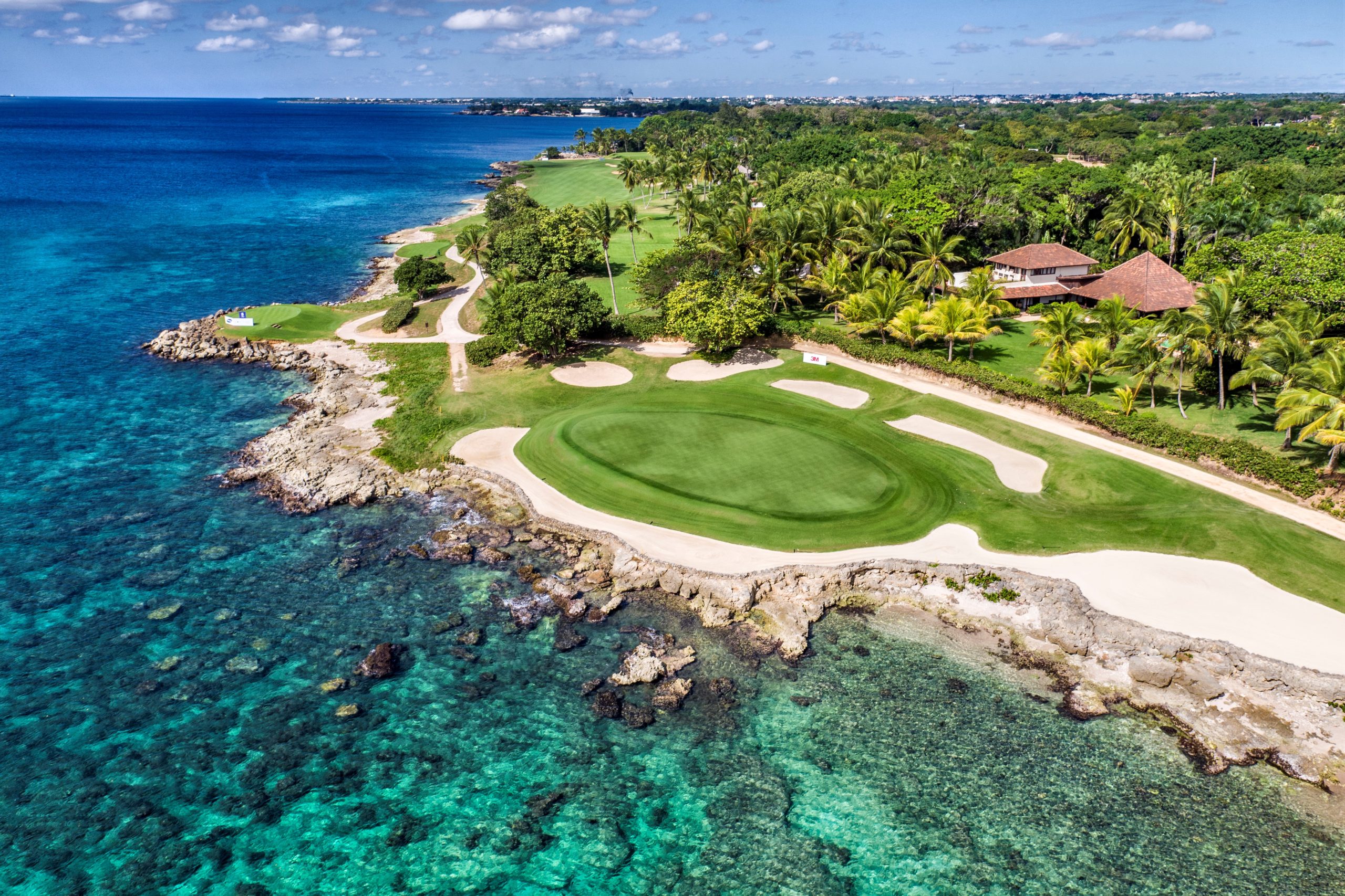 Coral coastline in Casa de Campo, Dominican Republic