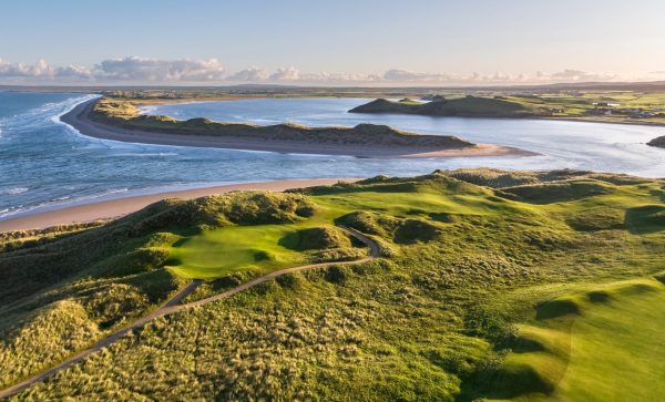 The intricate coastline at Tralee Golf Club