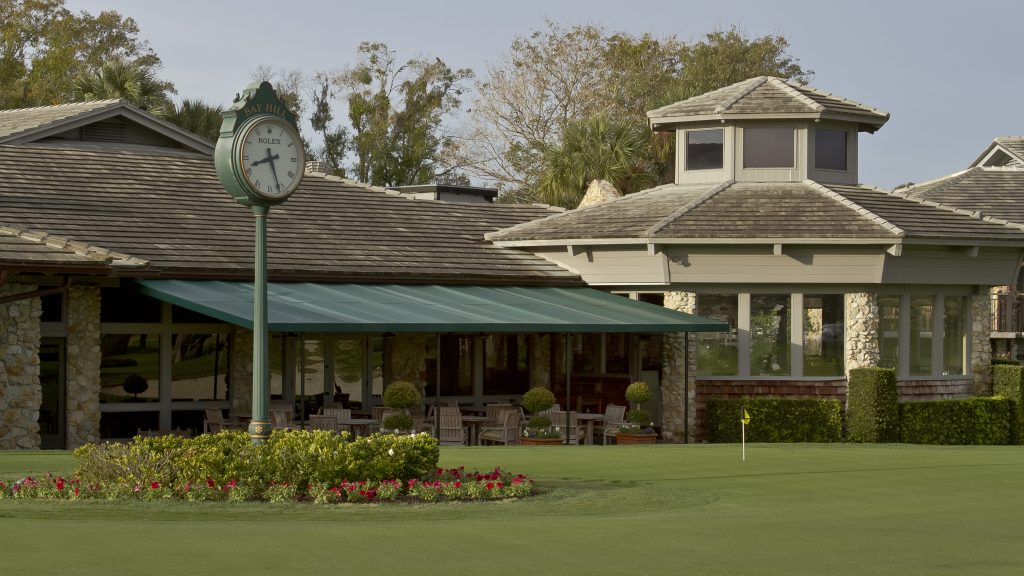 Clubhouse and putting green at Arnold Palmers Bay Hill Club & Lodge