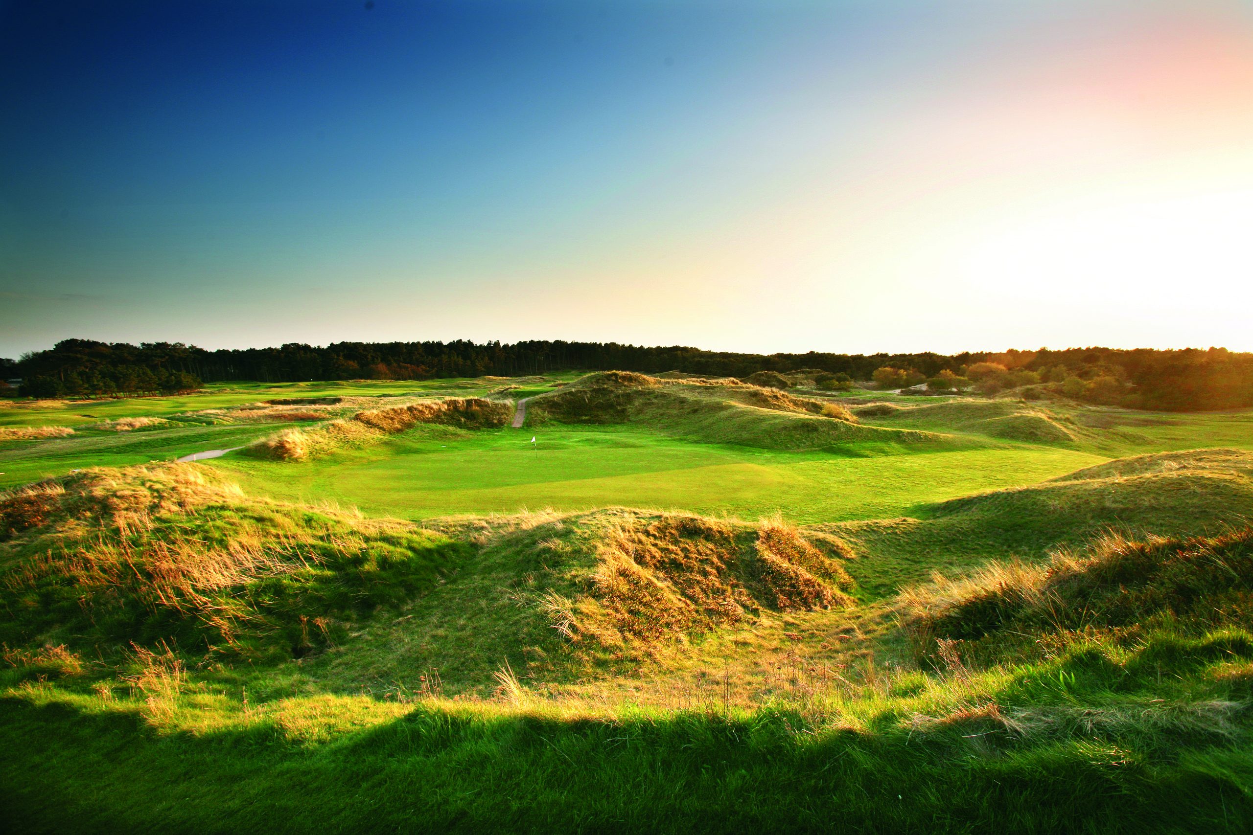 Undulating dunes at Formby Golf Club