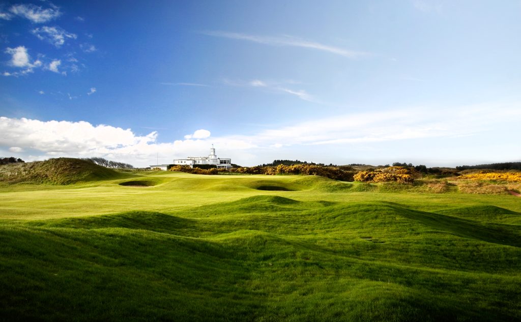 Undulations across the fariways at Royal Birkdale Golf Club