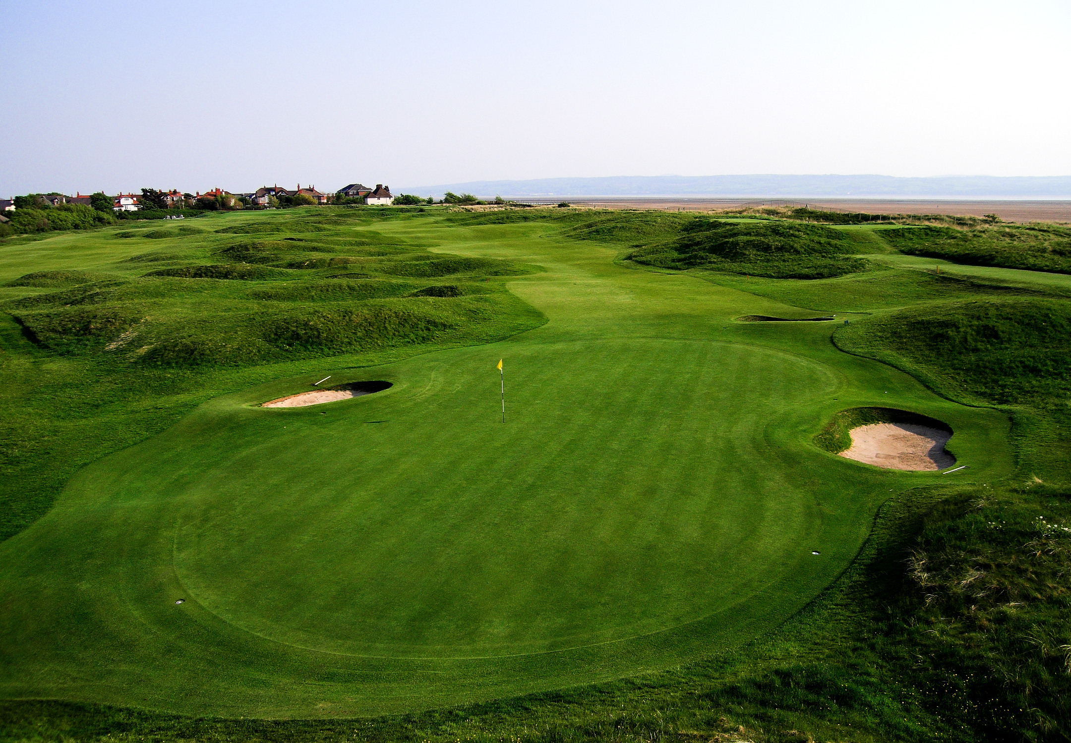 A Green at Open Venue Royal liverpool Golf Club