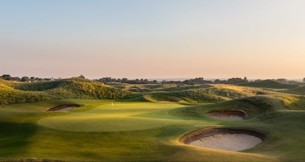 Undulating dunes at Royal St Georges Golf Club Links