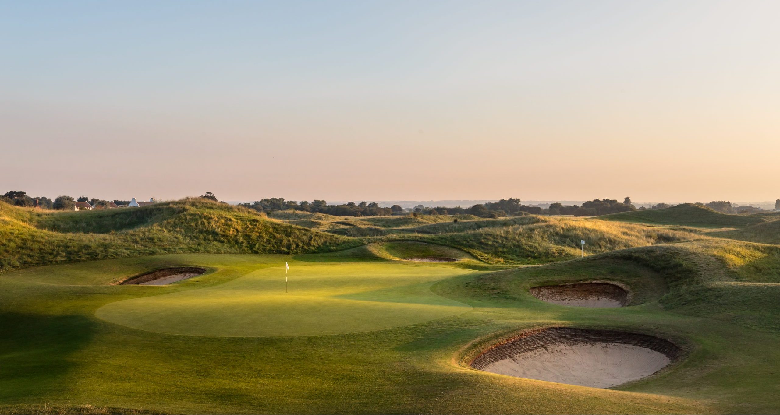 Undulating dunes at Royal St Georges Golf Club Links