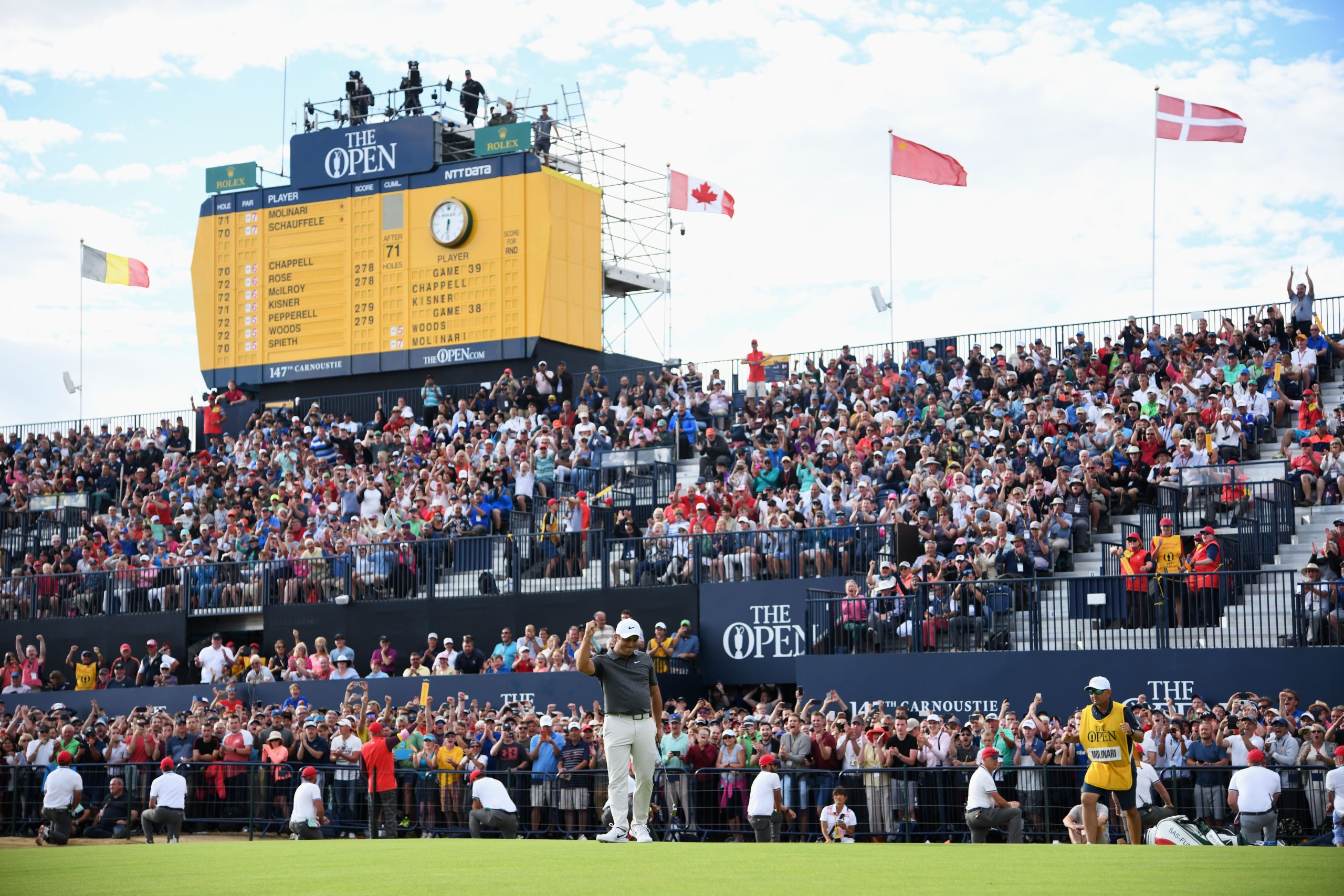 Francesco Molinari at the Open Championship