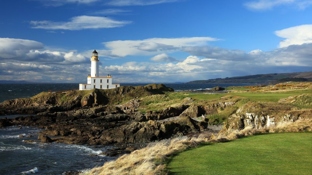 Lighthouse on the cliffs at Tump Turnberry