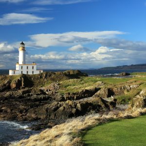 Lighthouse on the cliffs at Tump Turnberry