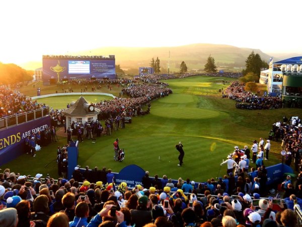 First tee at the Ryder Cup