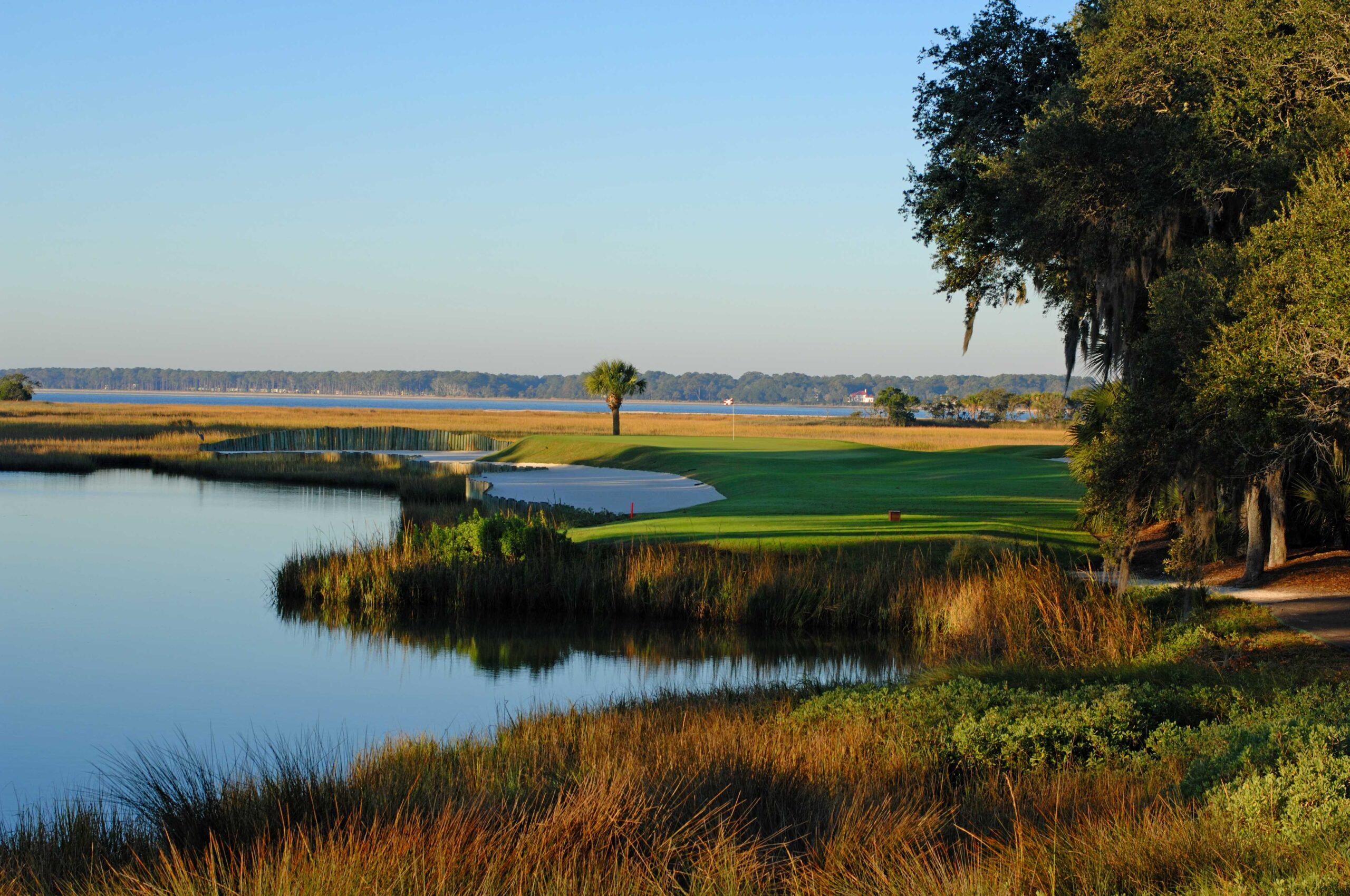 Par 3 over water at Harbour Town Golf Links