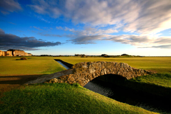The Swilken Bridge at the Old Course, St Andrews Scotland