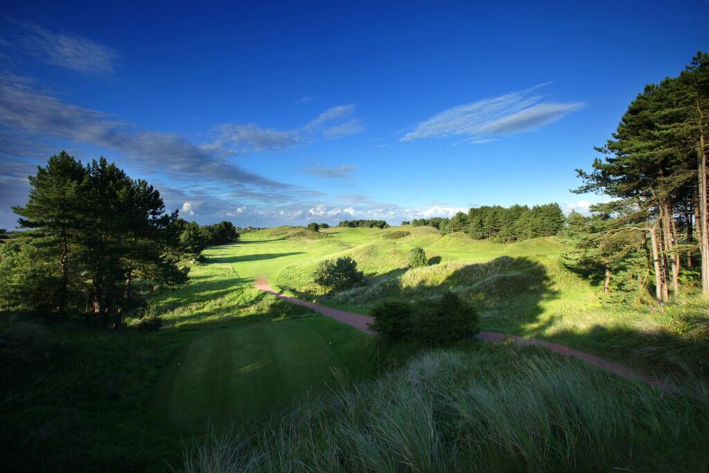 Teebox at Hillside Golf Club in England