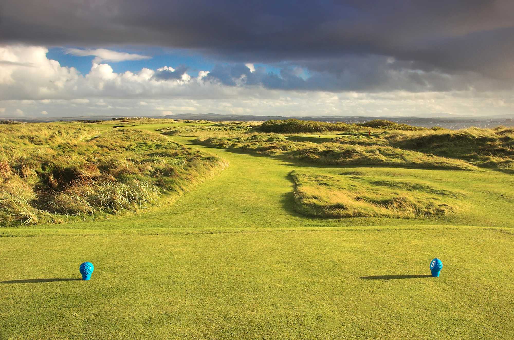 Narrow fairway at Royal Troon