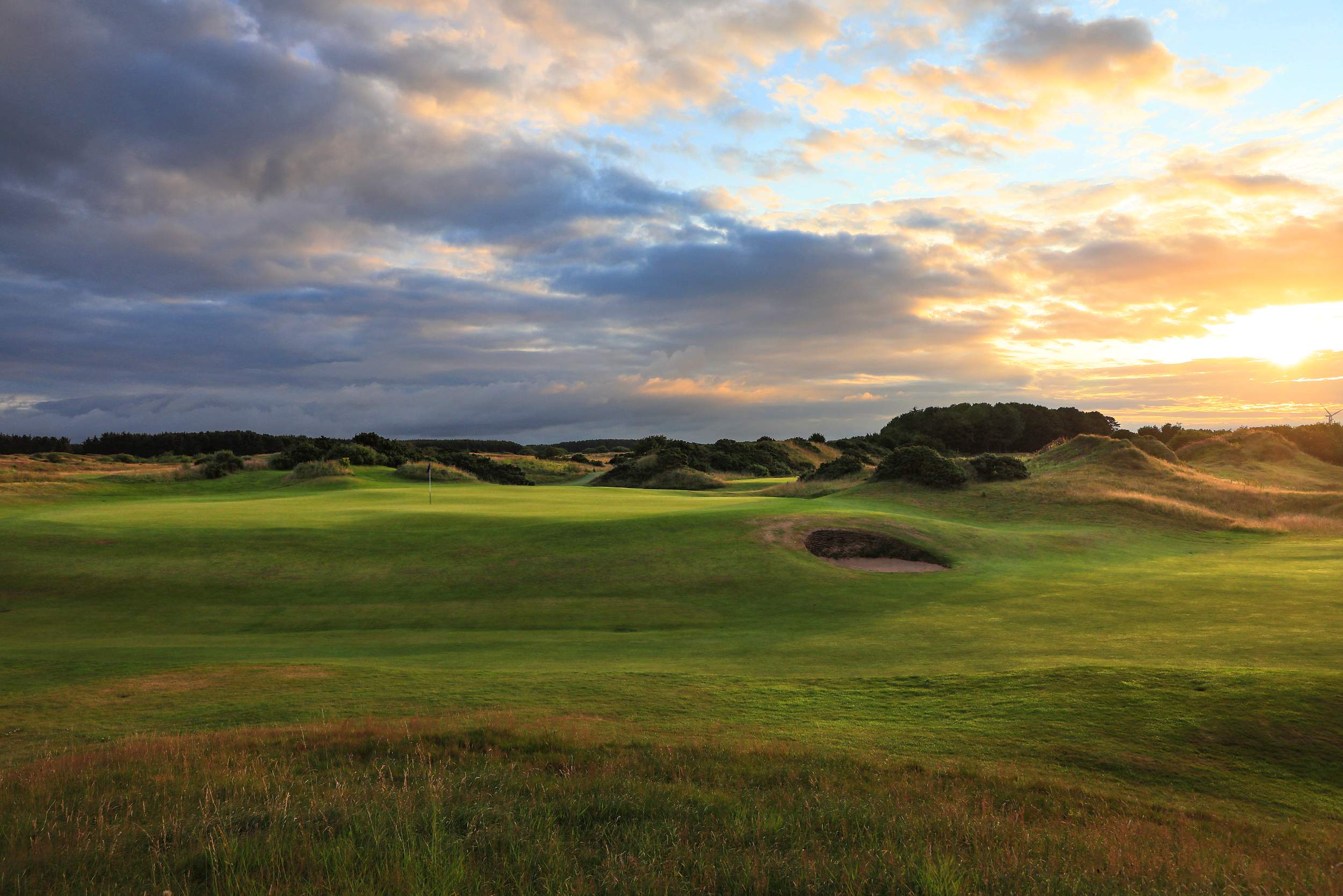 Sunset over Dundonald Links