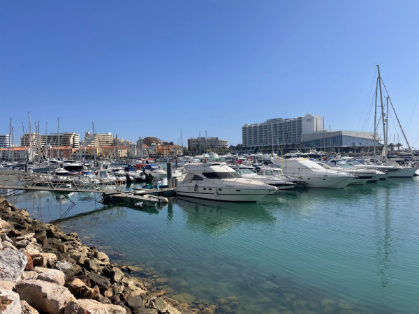 Yachts in Vilamoura Marina, Algarve, Portugal