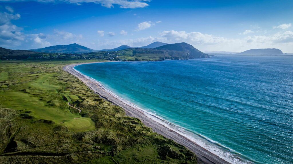 Blue water at Ballyliffin Golf Club