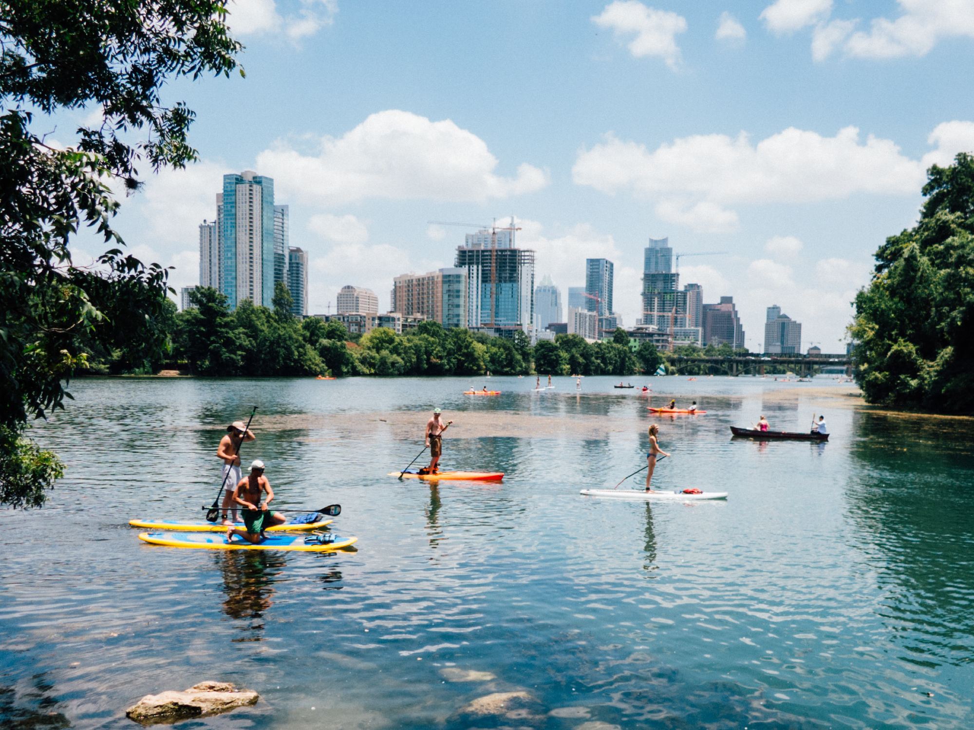 Paddleboarding in Austin Texas