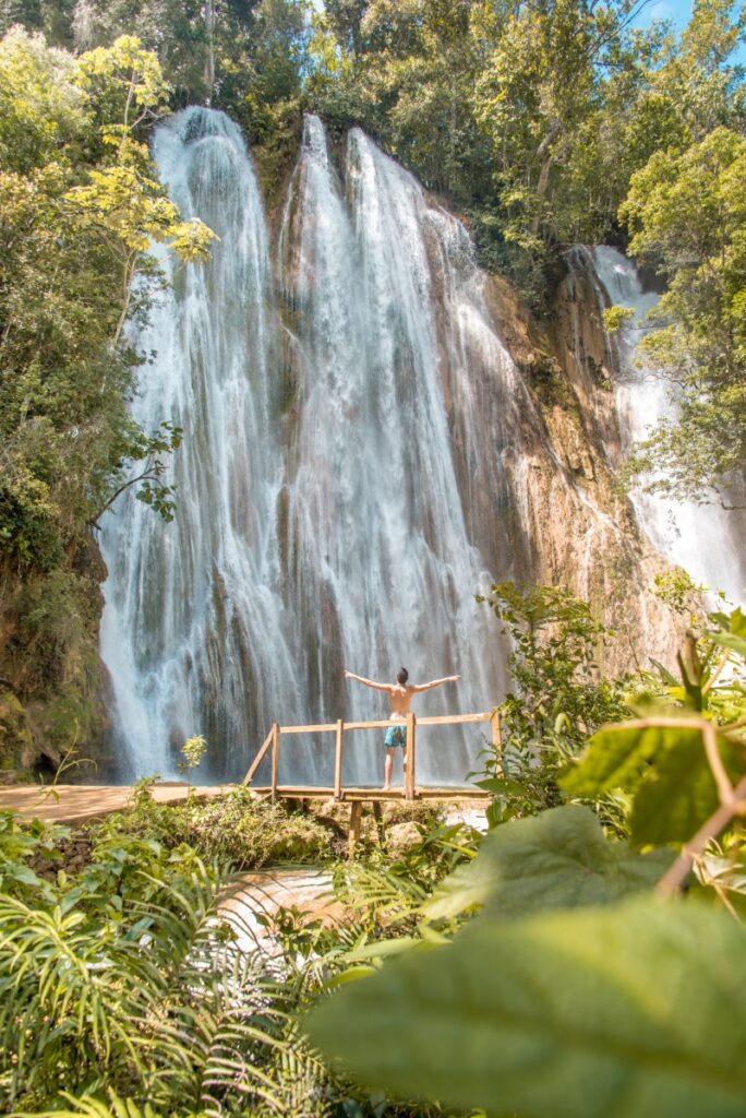 Salto El Limon Waterfall in the Dominican Republic