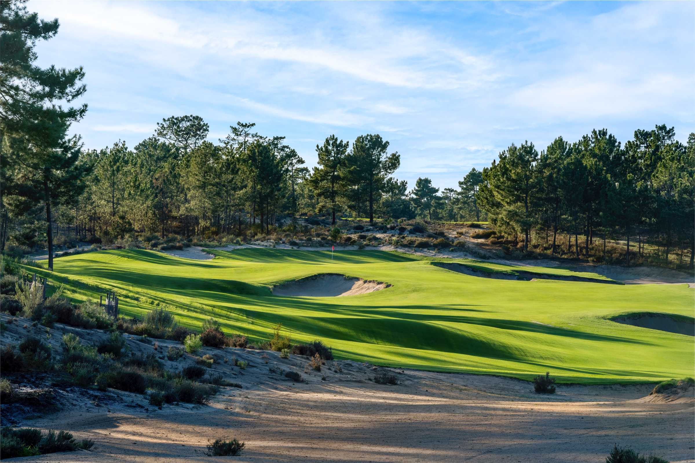 Bunkering at Dunas golf course