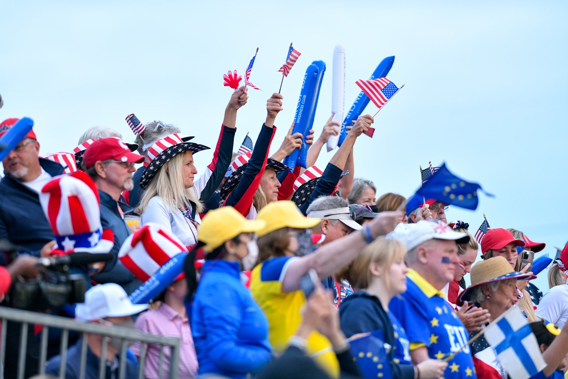 Europe fans at the Solheim Cup