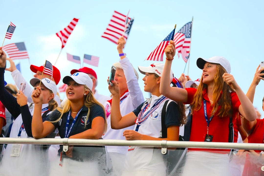 USA Fans at the Solheim Cup in 2021