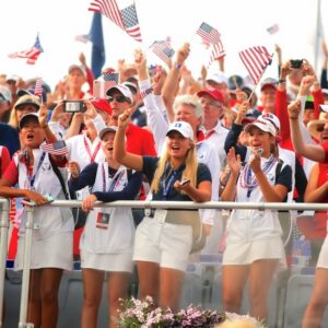 USA Fans cheering at the Solheim Cup
