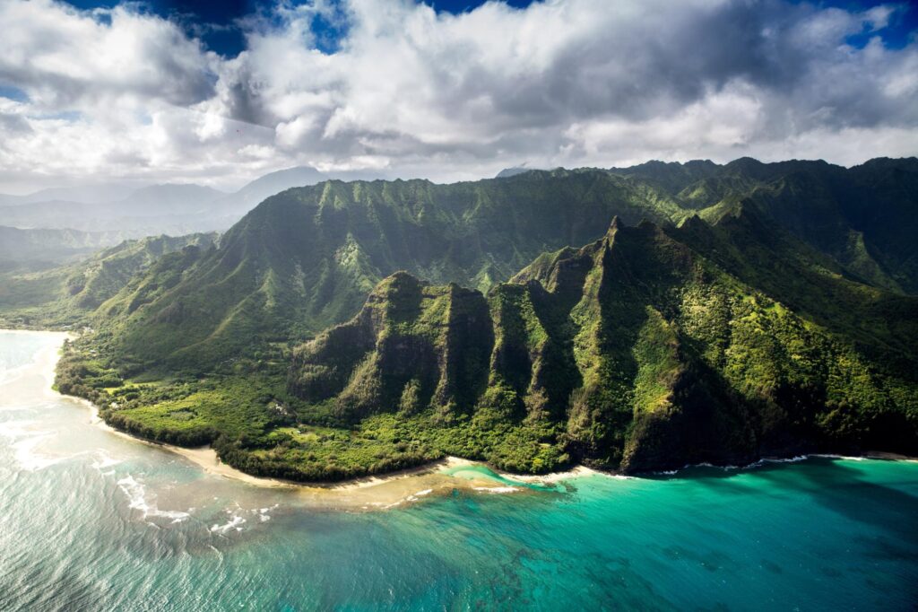 Dramatic Hawaii coastline