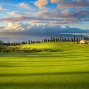 Sunset at the Plantation course