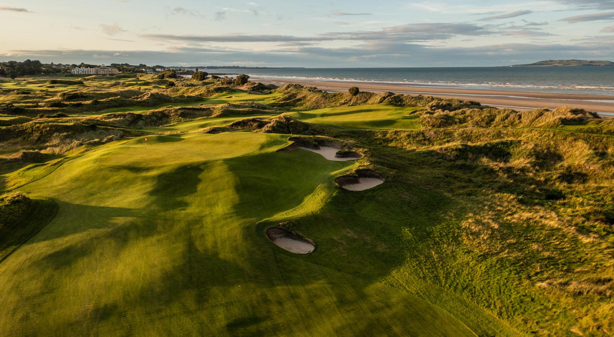 Elevated green at Jameson Links