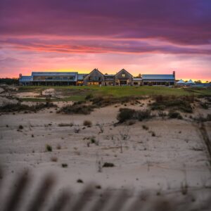 Sunset at Sand Valley Clubhouse
