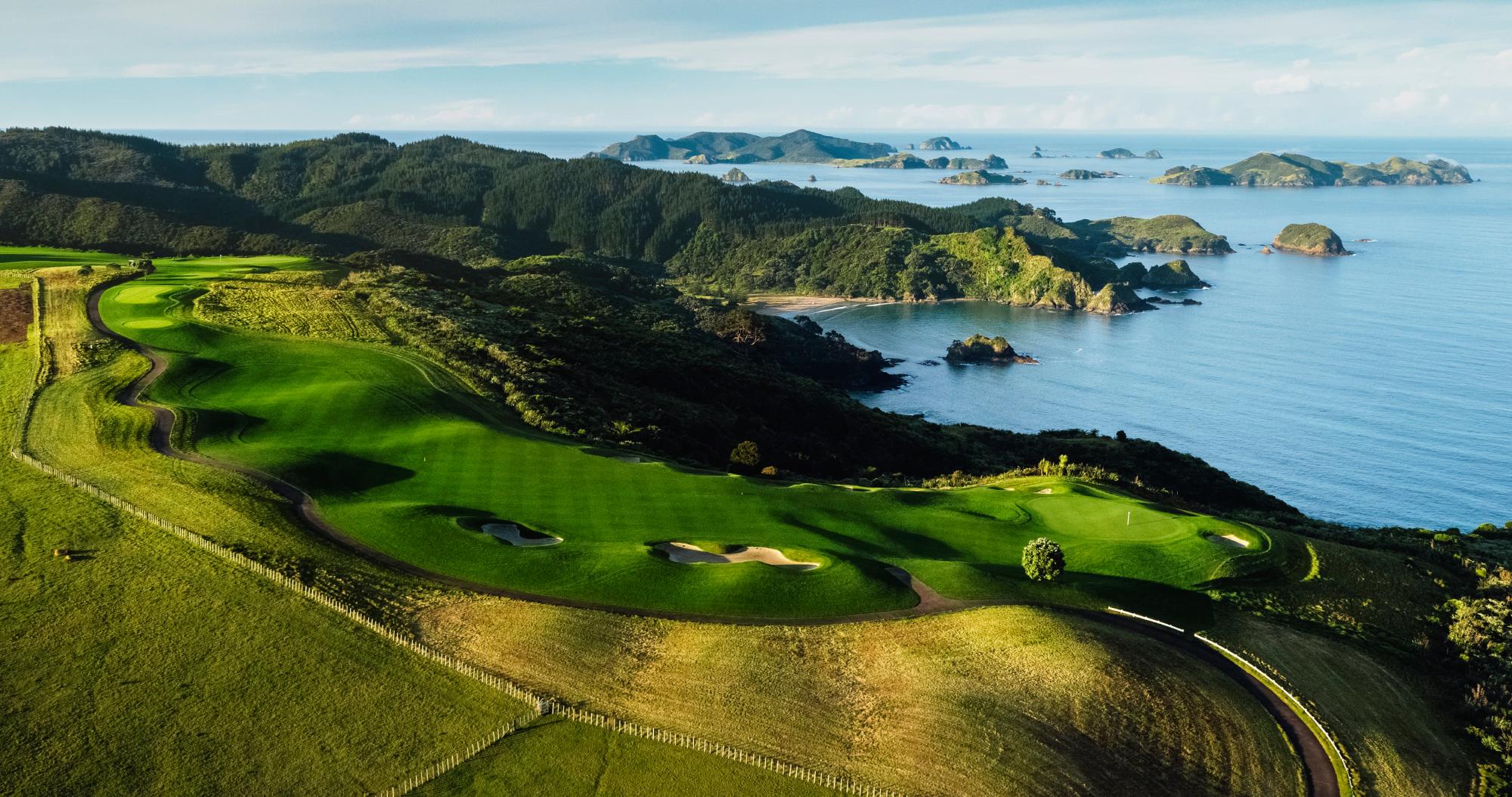 Kauri Cliffs ariel view