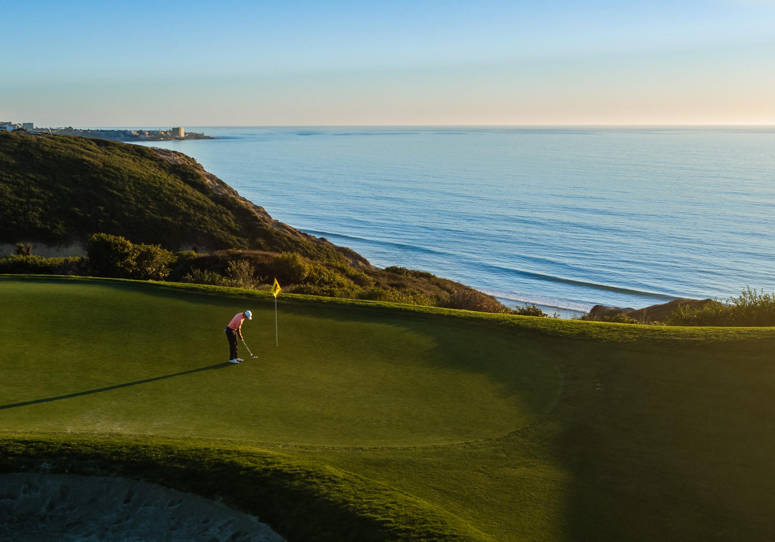 Torrey Pines Golfer at sunset